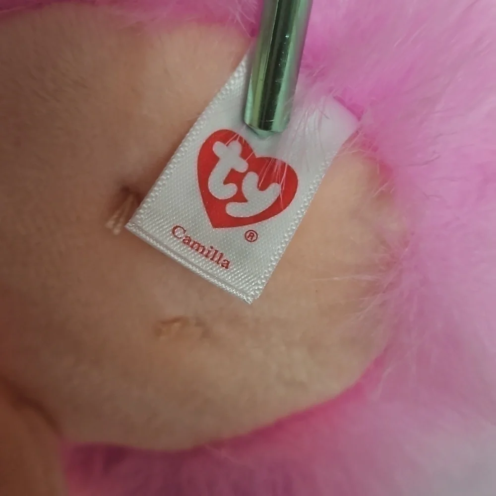 Ty Beanie Babies Camilla the Pink Poodle  Pre-owned